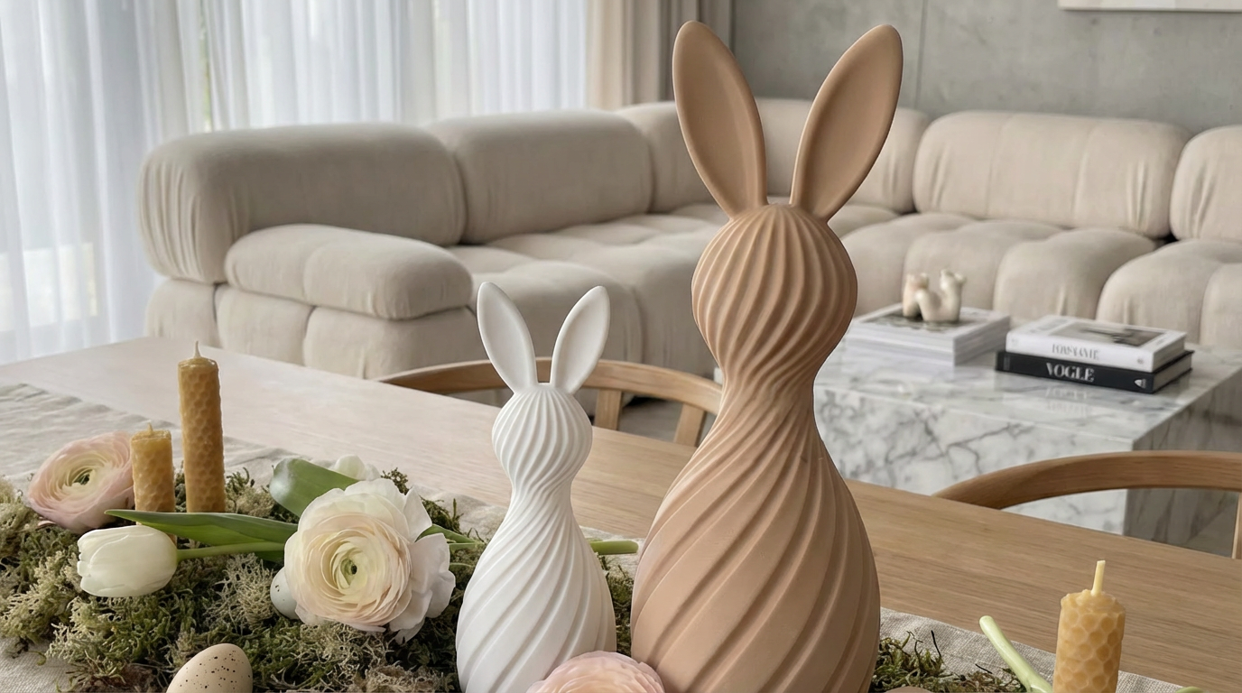 Spiral Easter Bunny - View 2